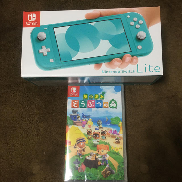 Nintendo switch lite ターコイズ どうぶつの森 セットNintendo