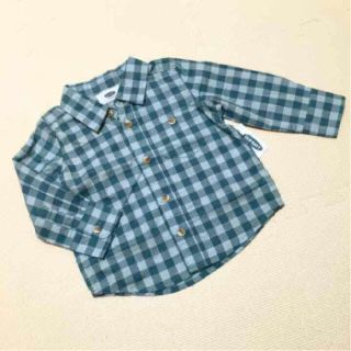 オールドネイビー(Old Navy)の交渉中⭐︎OLDNAVY☆新品☆85☆ギンガムチェックシャツ(シャツ/カットソー)