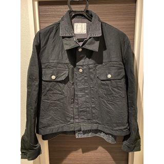 sacai - Sacai 2020ss ブラックデニムレイヤードジャケットの通販 by