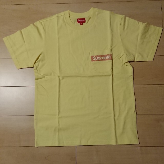 Supreme(シュプリーム)のSupreme Mesh Stripe Pocket Tee  Box Logo メンズのトップス(Tシャツ/カットソー(半袖/袖なし))の商品写真