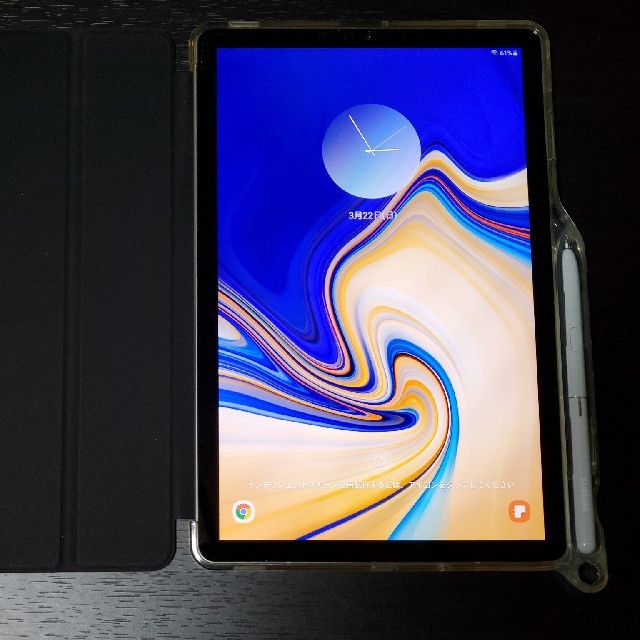 SAMSUNG(サムスン)のGalaxy Tab S4 64GB  Gray Poeticスマートカバー付 スマホ/家電/カメラのPC/タブレット(タブレット)の商品写真