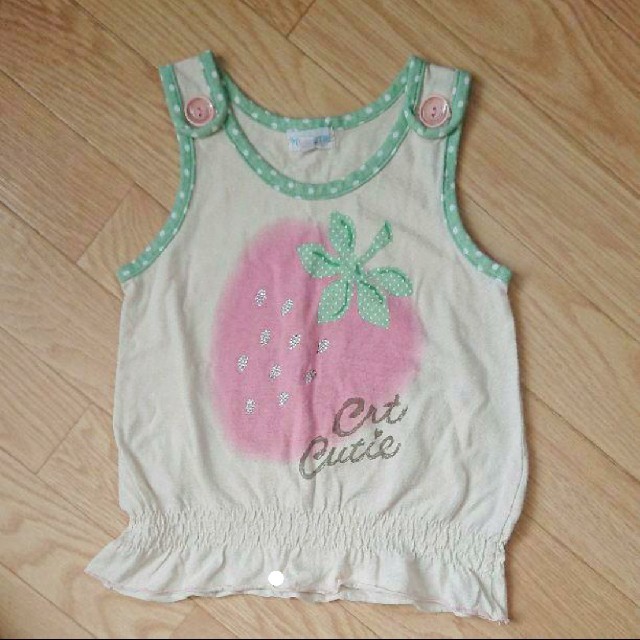 いちご トップス 120 キッズ/ベビー/マタニティのキッズ服女の子用(90cm~)(Tシャツ/カットソー)の商品写真