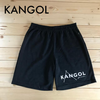 カンゴール(KANGOL)のカンゴール スウェットハーフパンツ ブラック 古着(ショートパンツ)