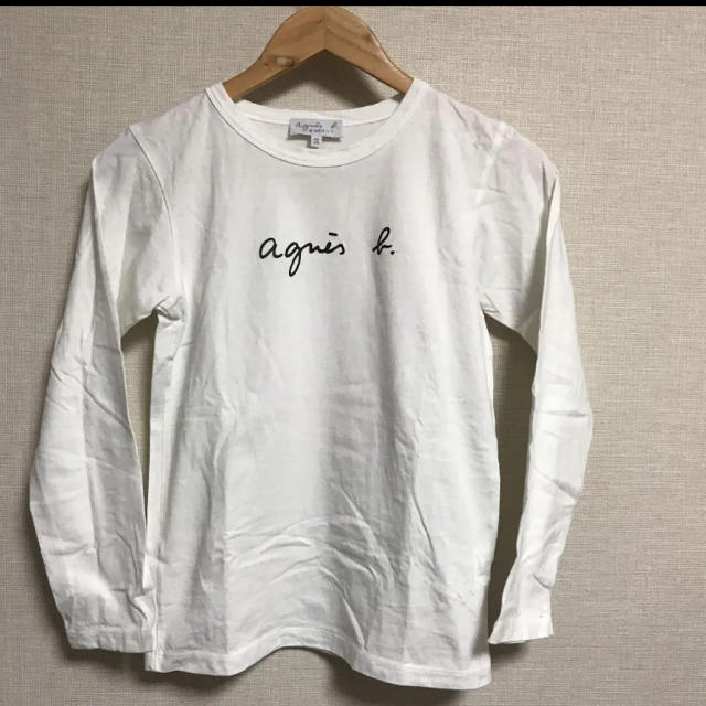 agnes b.(アニエスベー)のアニエス・ベー ロゴプリント ロンT キッズサイズ レディースのトップス(Tシャツ(長袖/七分))の商品写真