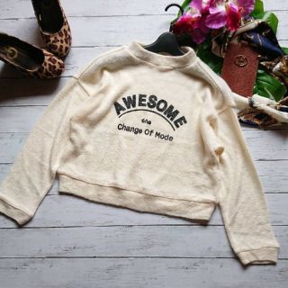 ウィゴー(WEGO)の美品！ブラウニー×WEGO✩トレンド★ハイネック×英語ロゴ★タートルニット(ニット/セーター)