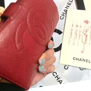 シャネル(CHANEL)の最終価格‼︎でかココマーク‼︎CHANEL赤　財布(財布)