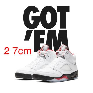 ナイキ(NIKE)のNIKE AIR JORDAN 5 FIRE RED 27cm(スニーカー)