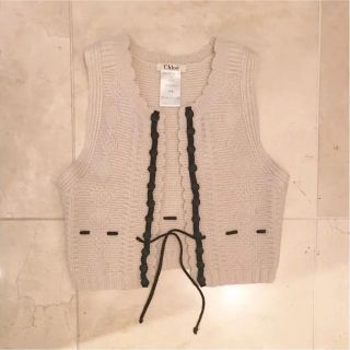 【美品】CHLOE クロエ☆ニットベストTS ジレ ボレロ