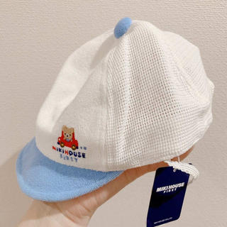ミキハウス(mikihouse)のミキハウス　ファースト　キャップ帽　サイズ調整可能　新品(キャップ)