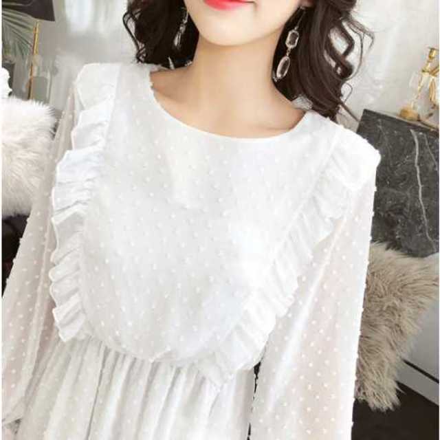 シンプルで着心地が良く可愛らしい1枚♡　ロングワンピース レディースのワンピース(ロングワンピース/マキシワンピース)の商品写真