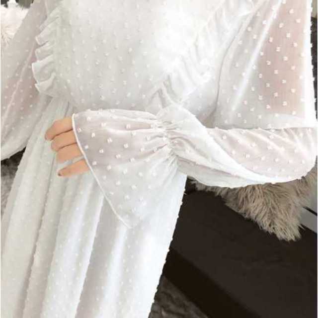 シンプルで着心地が良く可愛らしい1枚♡　ロングワンピース レディースのワンピース(ロングワンピース/マキシワンピース)の商品写真