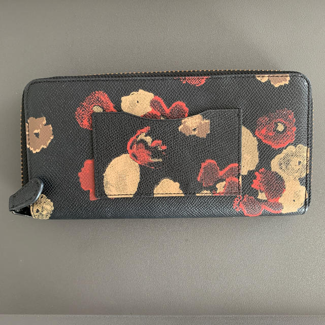 COACH 花柄　財布 1