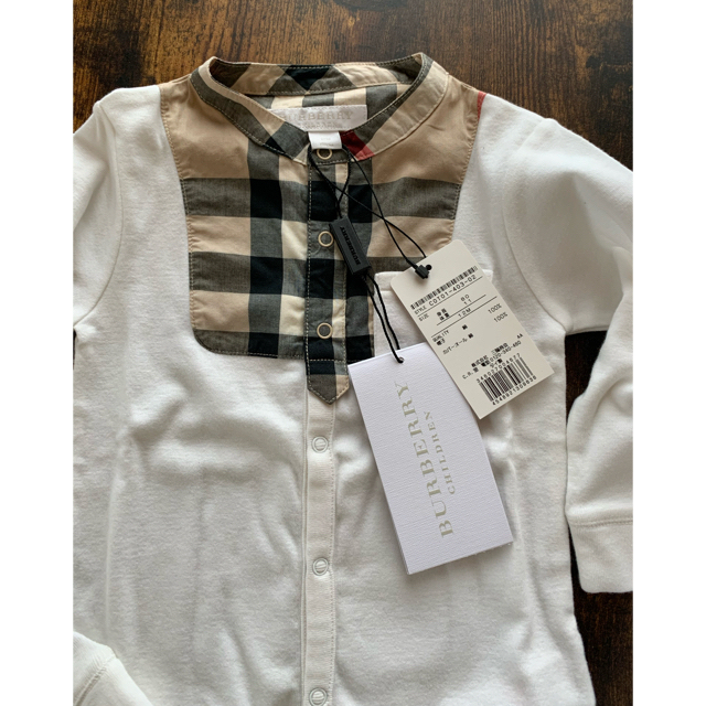 BURBERRY(バーバリー)のBURBERRY バーバリーカバーオールと帽子 キッズ/ベビー/マタニティのベビー服(~85cm)(カバーオール)の商品写真