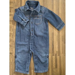 ベビーギャップ(babyGAP)のbabyGap デニムロンパース 70cm(ロンパース)