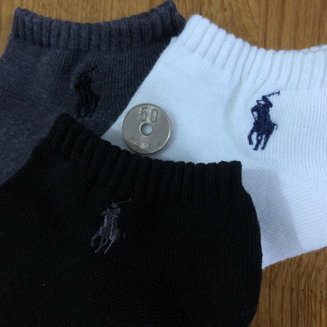 POLO RALPH LAUREN(ポロラルフローレン)の新品ポロラルフローレン メンズ靴下 ソックス  3足セット1 メンズのレッグウェア(ソックス)の商品写真