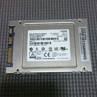 トウシバ(東芝)の東芝製SSD 256GB 使用時間短 362時間 CFD(PCパーツ)