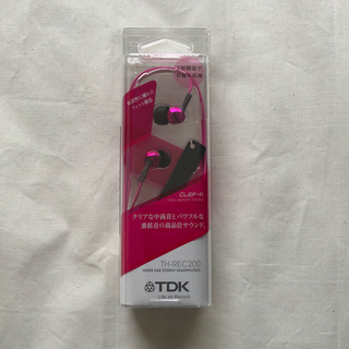 ティーディーケイ(TDK)の新品・未使用　TDKヘッドフォン/ピンク(ヘッドフォン/イヤフォン)