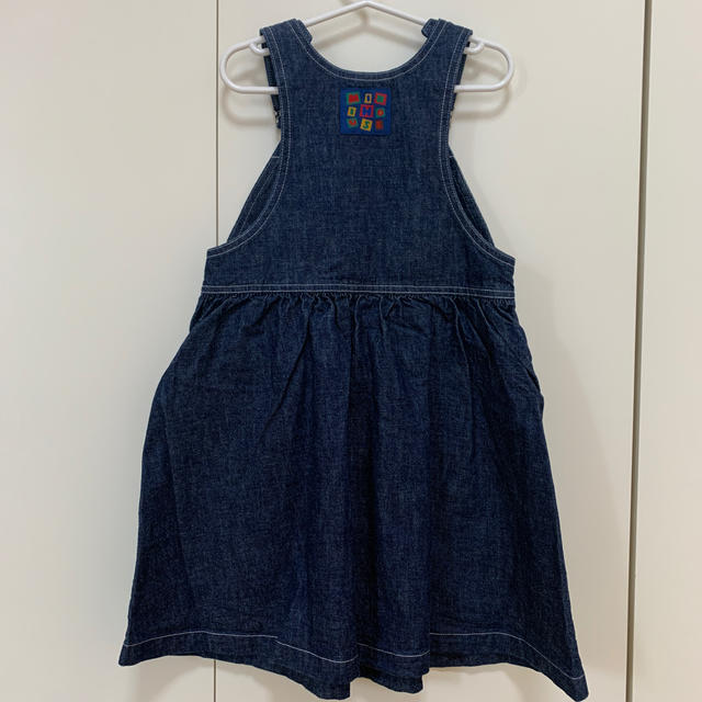 mikihouse(ミキハウス)の未使用/ミキハウス/ジャンパースカート/120cm キッズ/ベビー/マタニティのキッズ服女の子用(90cm~)(ワンピース)の商品写真