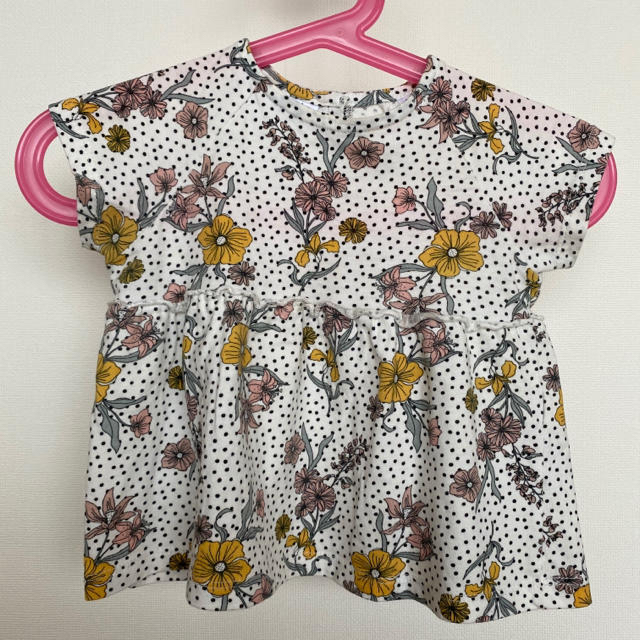 ZARA(ザラ)のプクル様　花柄Tシャツ　ラベンダーTシャツ キッズ/ベビー/マタニティのベビー服(~85cm)(Ｔシャツ)の商品写真