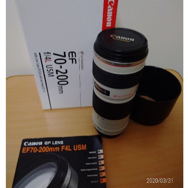 CANON EF 70-200mm F4 L USM 元箱一式 フード付き！