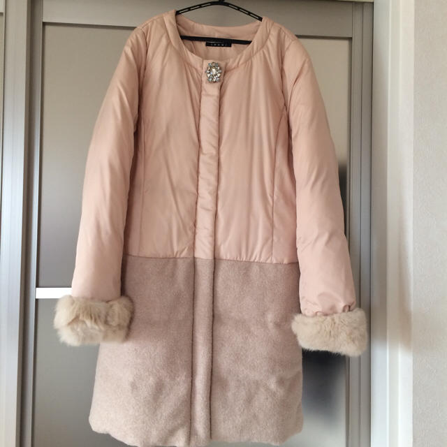 INGNI(イング)のイング☆異素材切替中綿コート レディースのジャケット/アウター(ロングコート)の商品写真