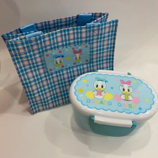 ディズニー(Disney)の新品　二段お弁当箱&お弁当箱バックDONALD & DAISY(弁当用品)