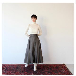 ヤエカ(YAECA)のsuper tuck long skirt（スーパータックロングスカート） S(ロングスカート)