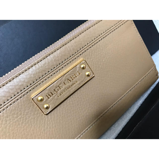 BURBERRY BLUE LABEL - クレストブリッジチェックPVC長財布 ブルー