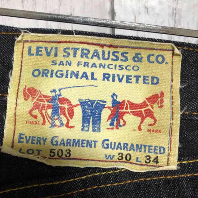 Levi's(リーバイス)のLevi's リーバイス デニム ジーンズ　 503 紙パッチ　　週末価格 メンズのパンツ(デニム/ジーンズ)の商品写真