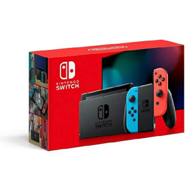 Nintendo Switch(ニンテンドースイッチ)のNintendo Switch Joy-Con(L)ネオンブルー/(R) ネオン エンタメ/ホビーのゲームソフト/ゲーム機本体(家庭用ゲーム機本体)の商品写真