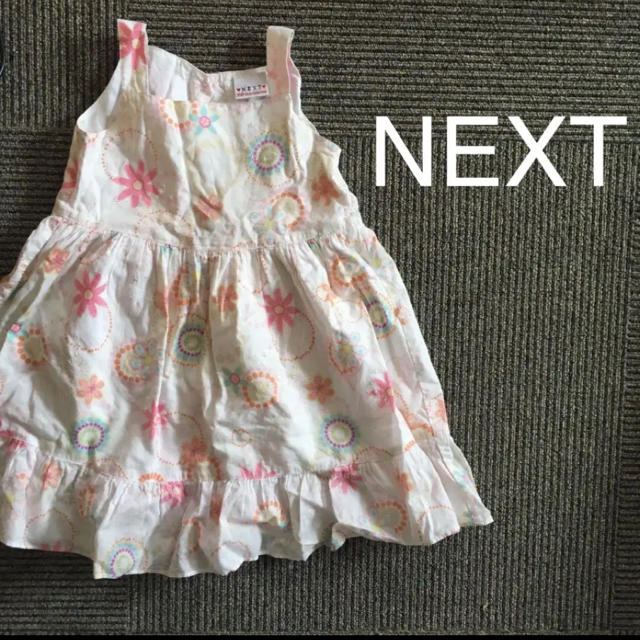 NEXT(ネクスト)の肌に優しいコットンワンピース80〜90サイズ キッズ/ベビー/マタニティのベビー服(~85cm)(ワンピース)の商品写真