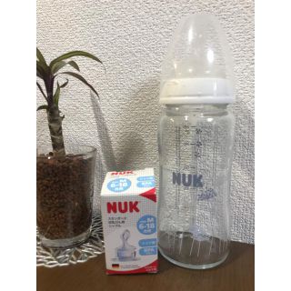 ヤヌーク(YANUK)のNUK ガラス哺乳瓶(哺乳ビン)