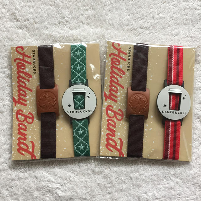 Starbucks Coffee(スターバックスコーヒー)のスタバ ホリデーバンド 2袋セット エンタメ/ホビーのコレクション(ノベルティグッズ)の商品写真