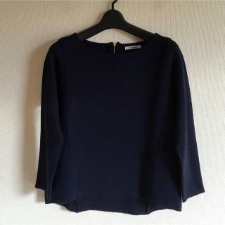 スピックアンドスパン(Spick & Span)のsimplicite♡紺色のプルオーバー(カットソー(長袖/七分))