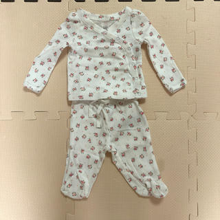 ベビーギャップ(babyGAP)の新生児用　長袖セットアップ(ルームウェア)