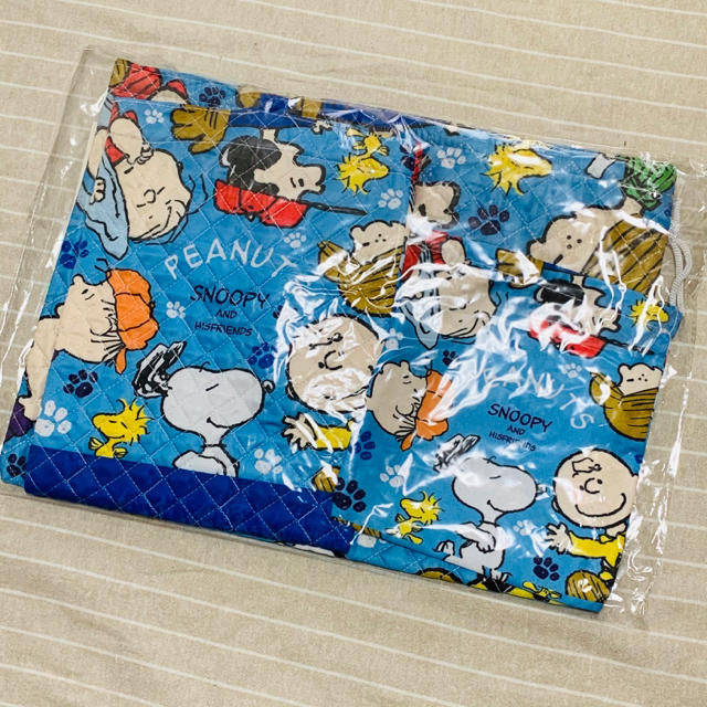 SNOOPY(スヌーピー)のスヌーピー キルトバック3つセット キッズ/ベビー/マタニティのこども用バッグ(レッスンバッグ)の商品写真