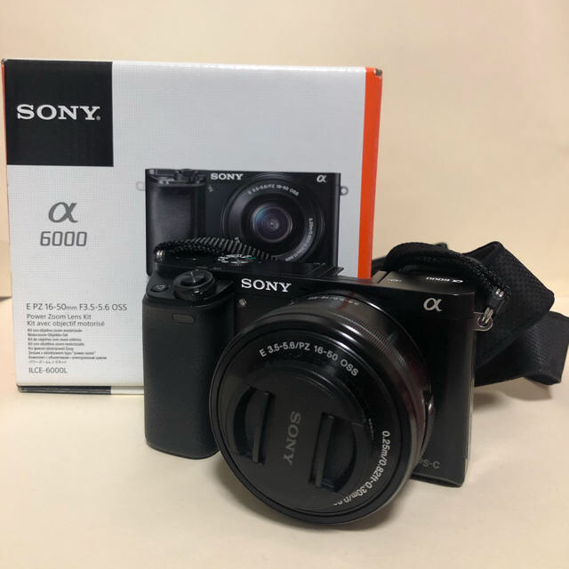 SONY α6000  ミラーレス一眼 パワーズームレンズキット ブラック 黒