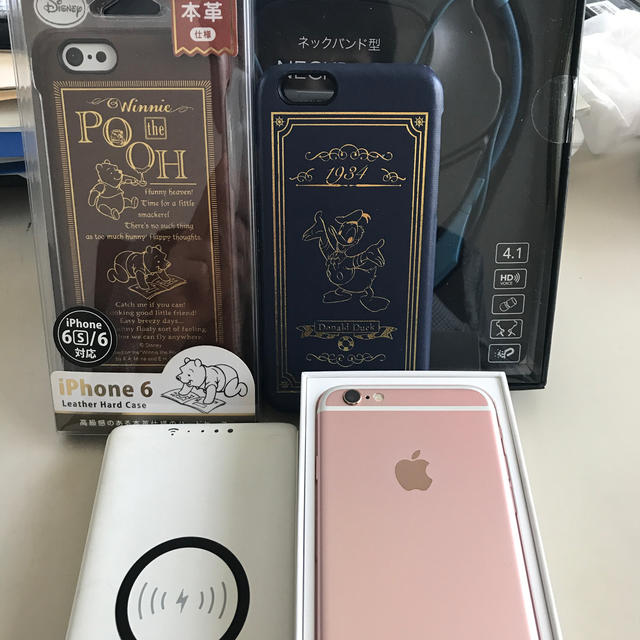 スマホ/家電/カメラiPhone 6s Rose Gold 128 GB au 難あり