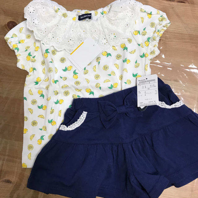 BREEZE(ブリーズ)の子供服　トップス　ボトムス　セット　新品未使用 キッズ/ベビー/マタニティのキッズ服女の子用(90cm~)(Tシャツ/カットソー)の商品写真