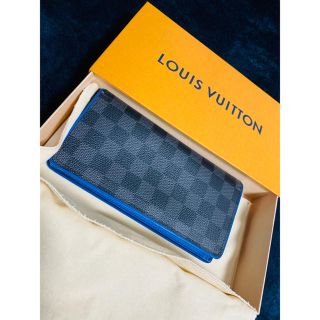 ルイ・ヴィトン　LOUISVUITTON 財布　ダミエ　ブルー　メンズ　長財布