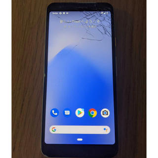 pixel 3a 本体　画面割れ　付属品無し simフリー  ホワイト