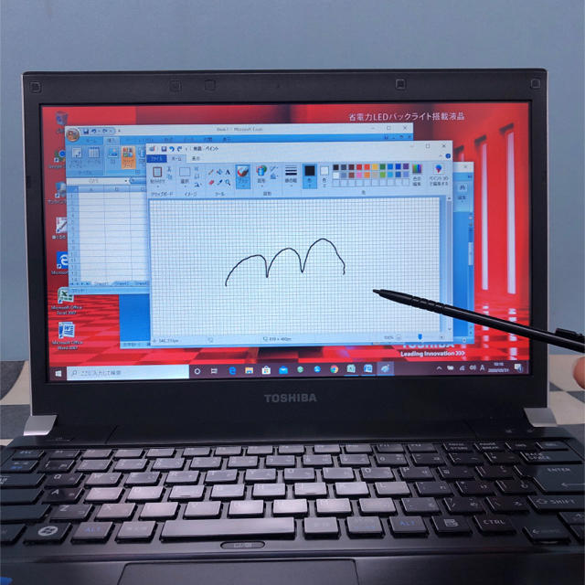 東芝(トウシバ)の東芝 dynabook モバイルパソコン Windows10 タッチパネル スマホ/家電/カメラのPC/タブレット(ノートPC)の商品写真
