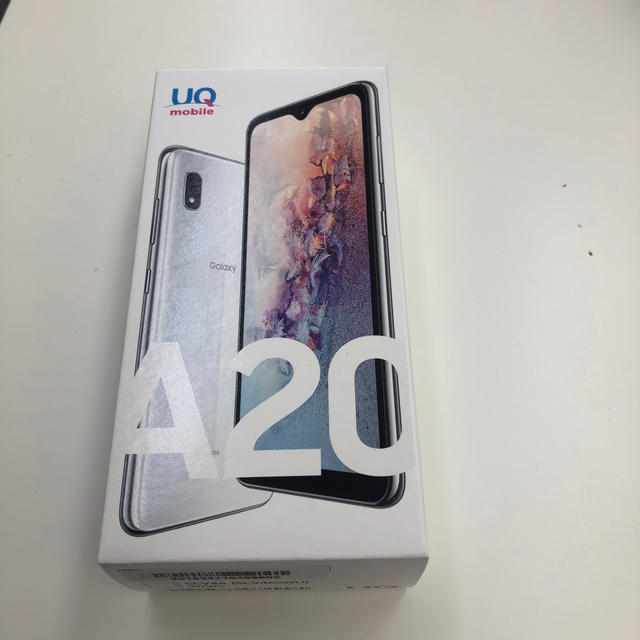 UQ mobile Galaxy A20 SCV46 SWU ホワイト 白ロム