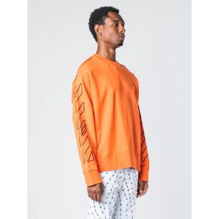 オフホワイト(OFF-WHITE)の(M)(国内定価63000円) OFF WHITE crew neck(スウェット)