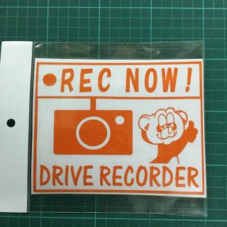 ステッカー　REC NOW オレンジ(車外アクセサリ)