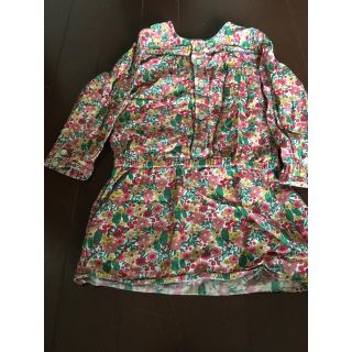 プチバトー(PETIT BATEAU)のプチバトー　花柄ワンピース　94㎝(ワンピース)