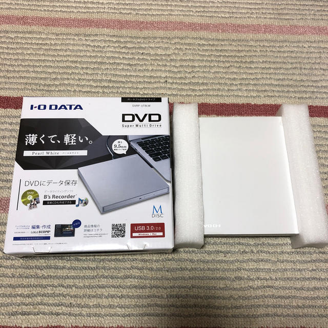 IODATA(アイオーデータ)のポータブル DVD ドライブ エンタメ/ホビーのDVD/ブルーレイ(ミュージック)の商品写真