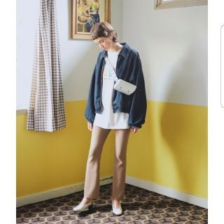 マウジー(moussy)のMOUSSY　　DENIM BOMBER JKT&☆新品☆シアーニット(ブルゾン)