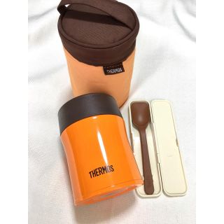 サーモス(THERMOS)のサーモス　スープジャー　ポーチ＆スプーンセット　フードコンテナー　500ml(弁当用品)