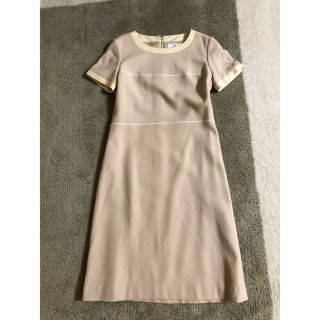 クレージュ(Courreges)のcourregesクレージュ◆半袖　上品ワンピース(ひざ丈ワンピース)